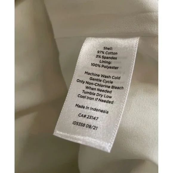 Talbots Textured Lemon Print Cotton Spandex Lined Pencil Skirt Womens Size 16 - Picture 8 of 8